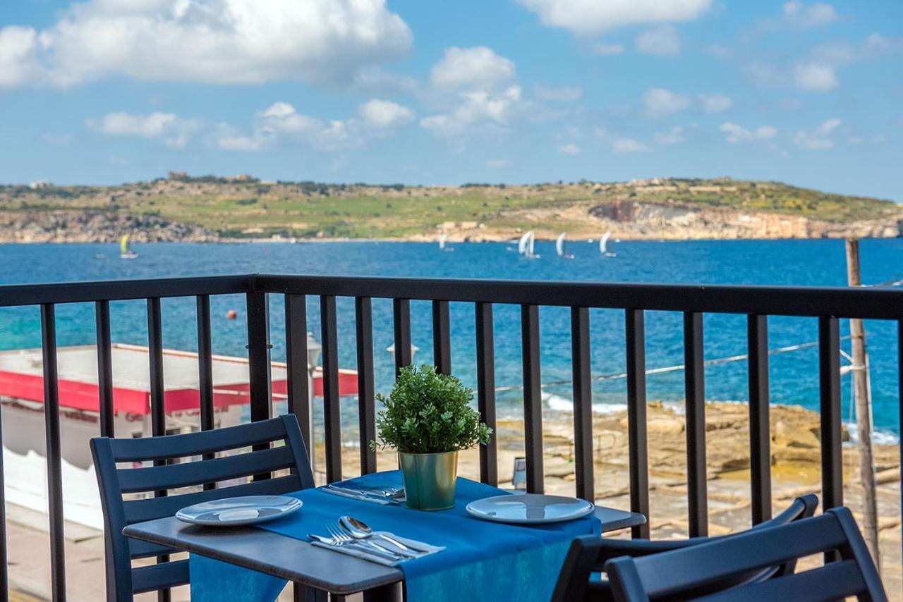 Islet Promenade Seafront Apartment With Large Corner Terrace By Getawaysmalta San Pawl il-Baħar Kültér fotó